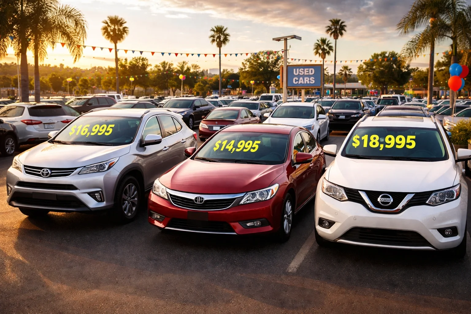 Selection of quality pre-owned vehicles on Roseville Kia's Value Section lot in Sacramento