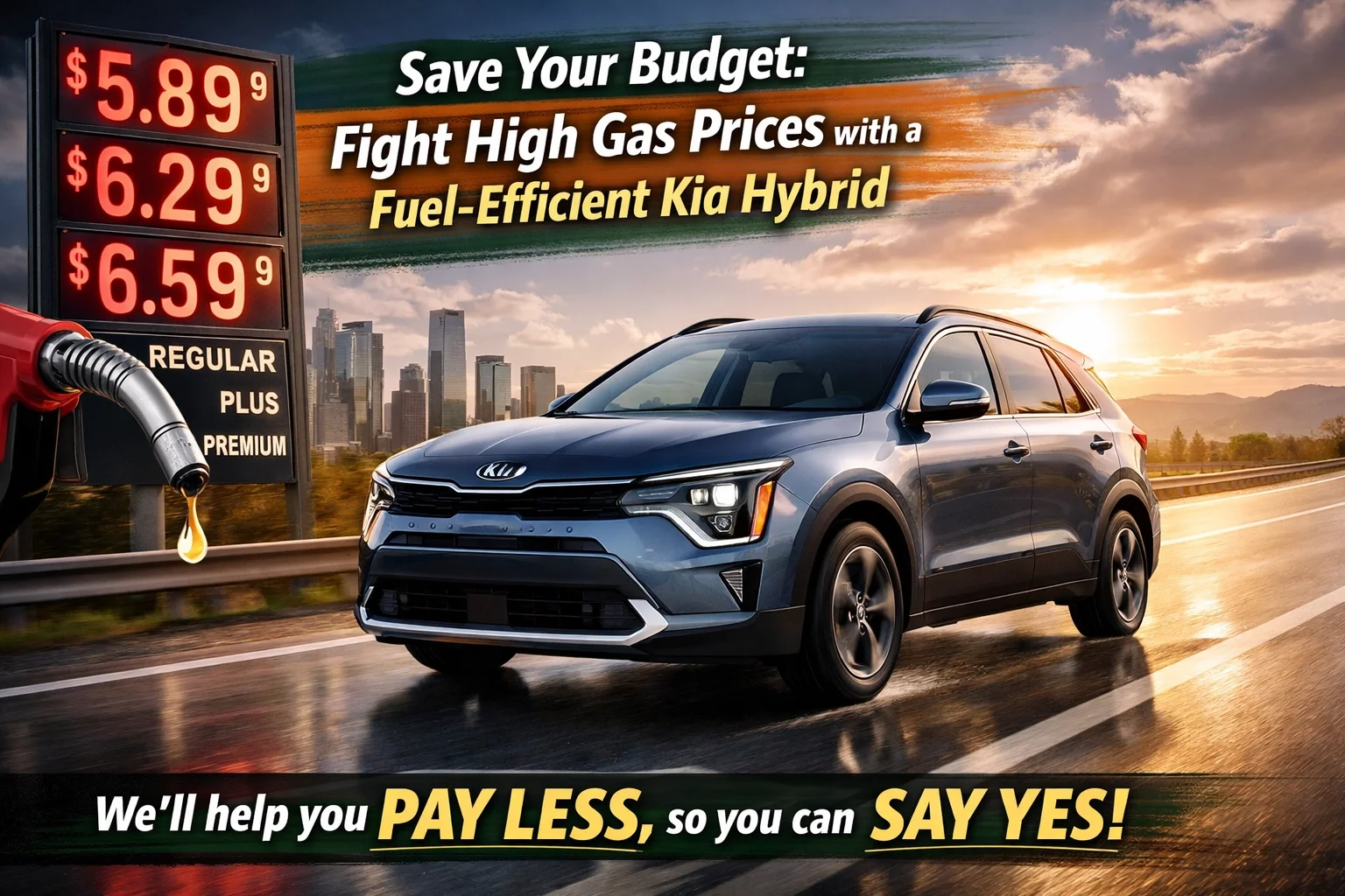 [HERO] Save Your Budget: Fight High Gas Prices with a Fuel-Efficient Kia Hybrid
