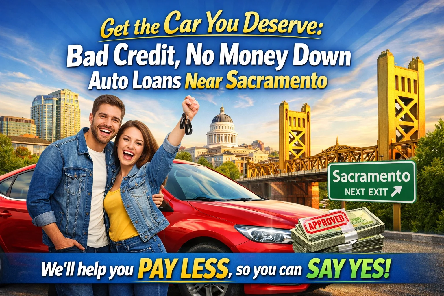 [HERO] Get the Car You Deserve: Bad Credit, No Money Down Auto Loans Near Sacramento