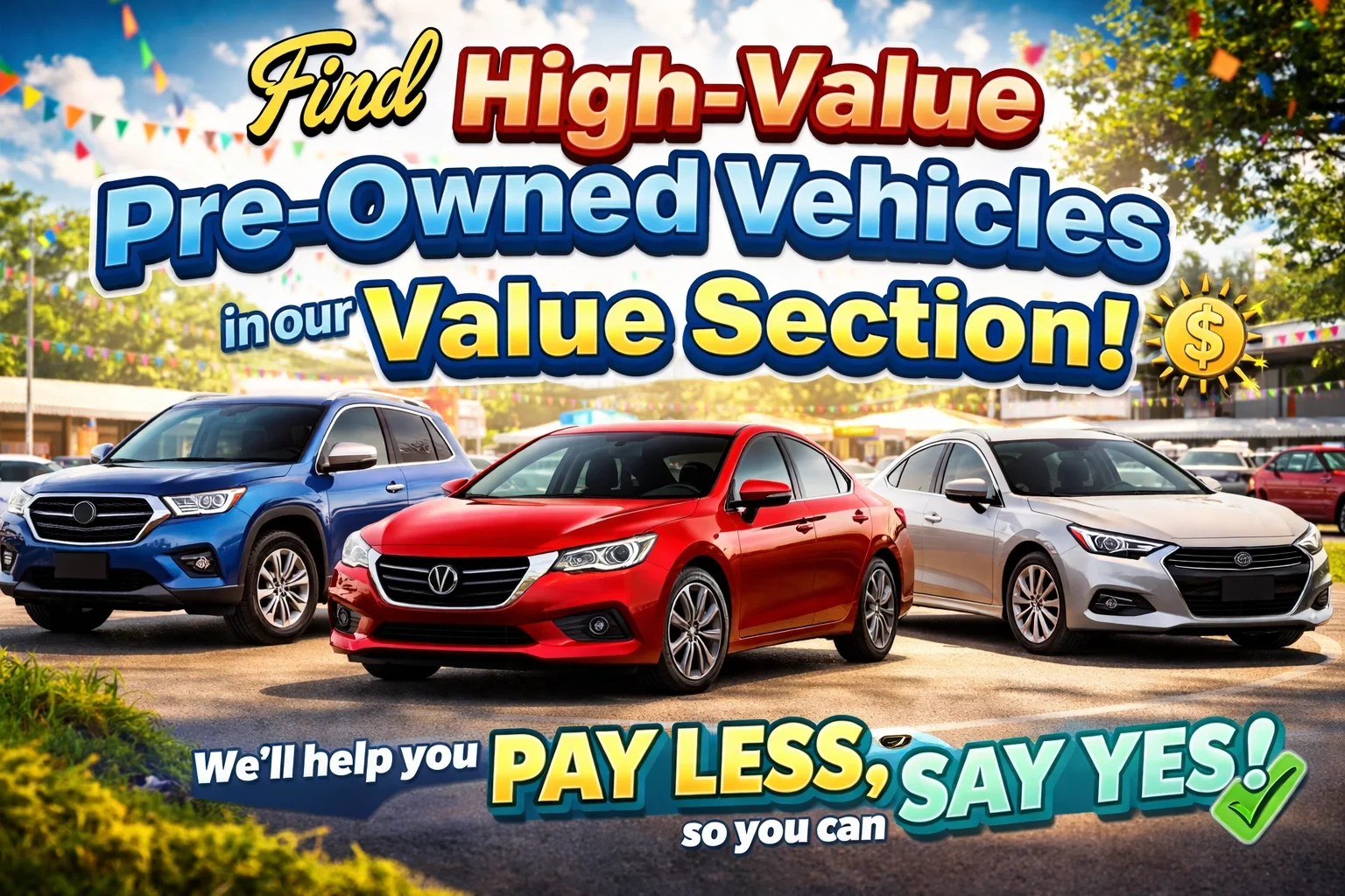 [HERO] Find High-Value Pre-Owned Vehicles in our Value Section!