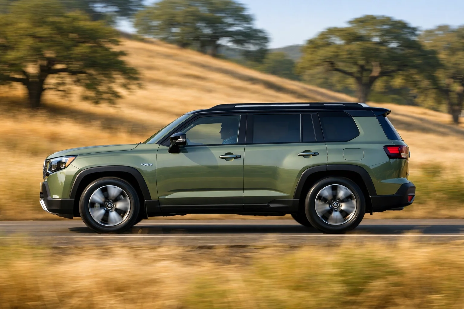 2027 Kia Telluride Hybrid driving through Northern California near Kia dealerships in Sacramento CA.