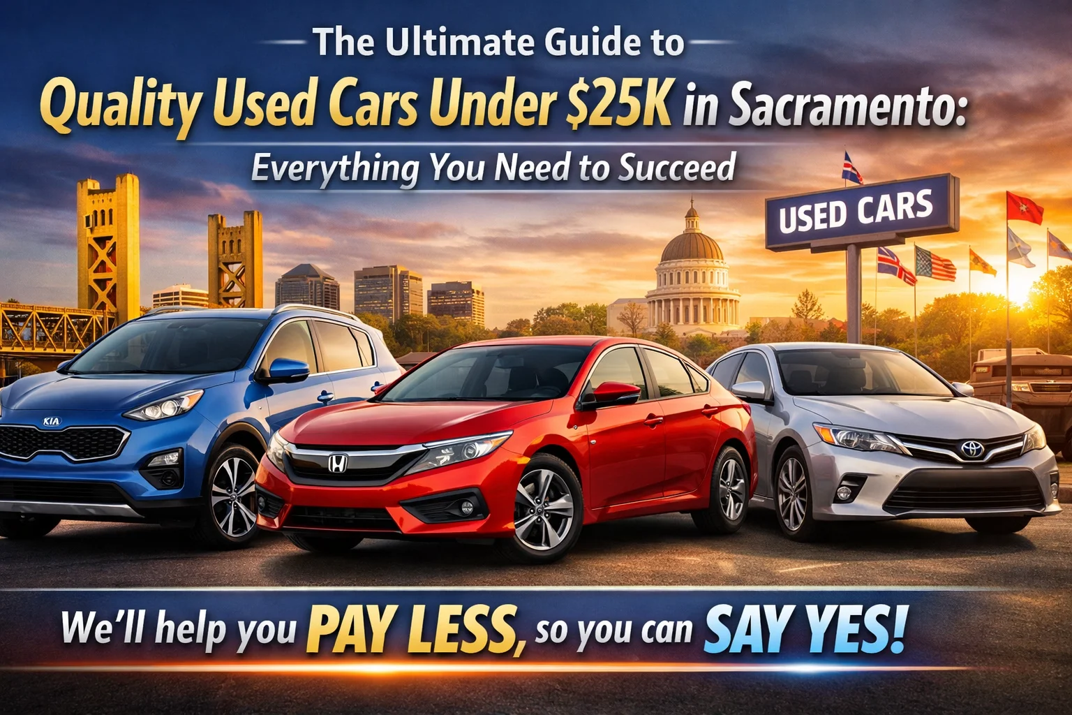 [HERO] The Ultimate Guide to Quality Used Cars Under $25K in Sacramento: Everything You Need to Succeed