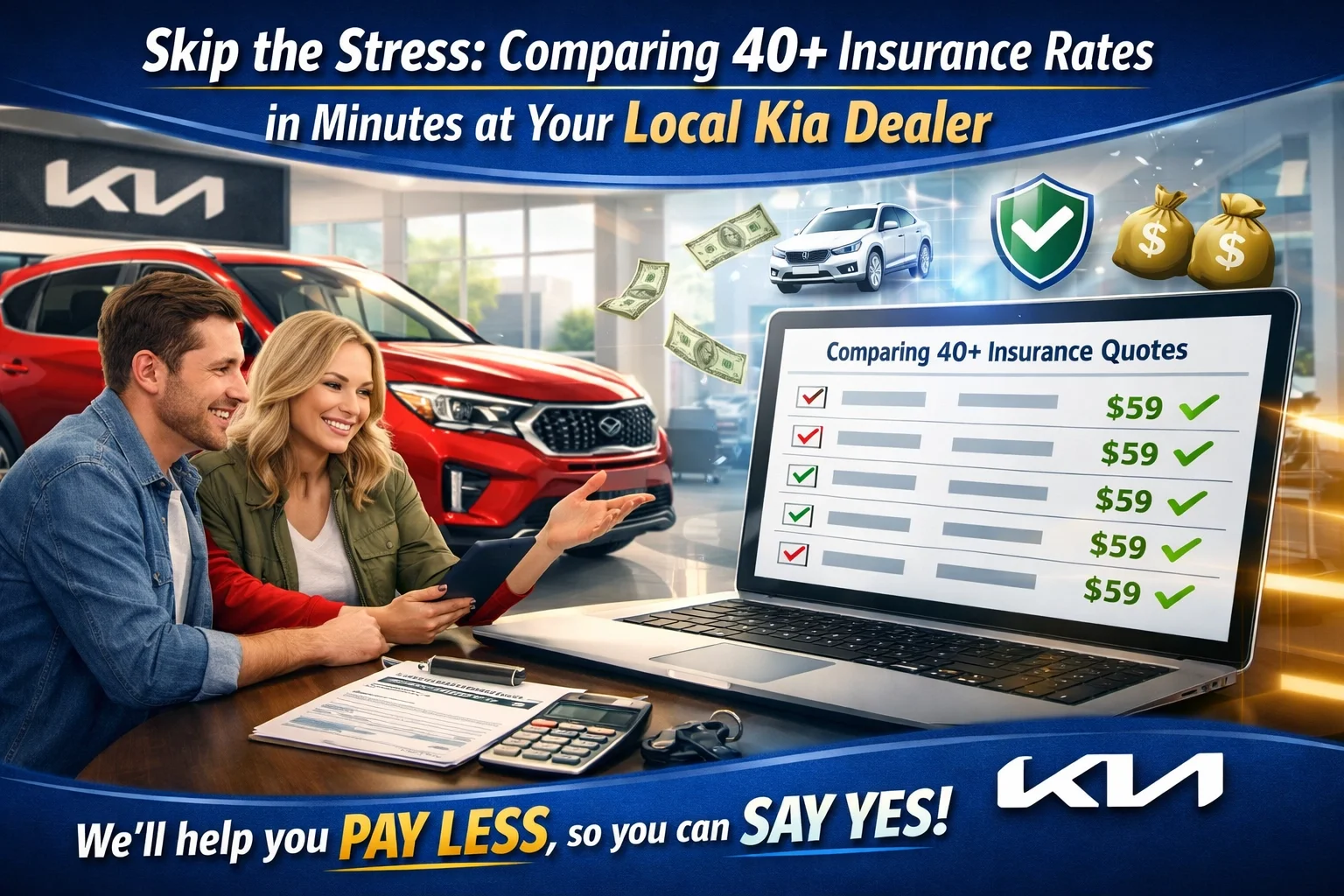 [HERO] Skip the Stress: Comparing 40+ Insurance Rates in Minutes at Your Local Kia Dealer