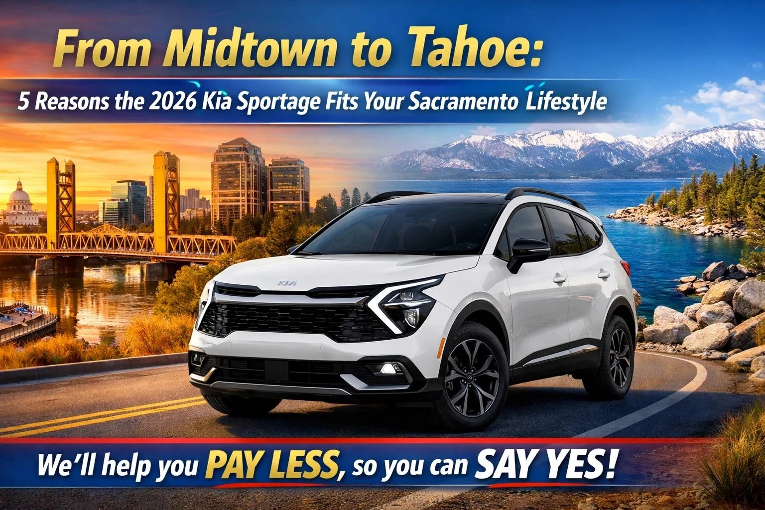 [HERO] From Midtown to Tahoe: 5 Reasons the 2026 Kia Sportage Fits Your Sacramento Lifestyle