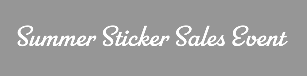 Summer Sticker Sale Event logo